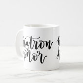 名誉の書道のマグの婦人 コーヒーマグカップ (正面左)