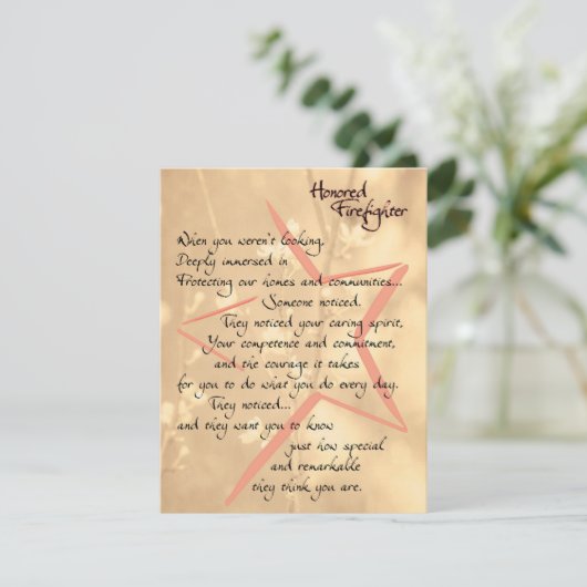 名誉の消防感謝してい士と感謝カード サンキューカード (スタンド正面)