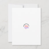 名誉の消防感謝してい士と感謝カード サンキューカード (裏面)