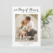 名誉の犬のたった今結婚しました結婚の発表 セーブザデート (スタンド正面)