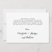 名誉の犬のたった今結婚しました結婚の発表 セーブザデート (裏面)