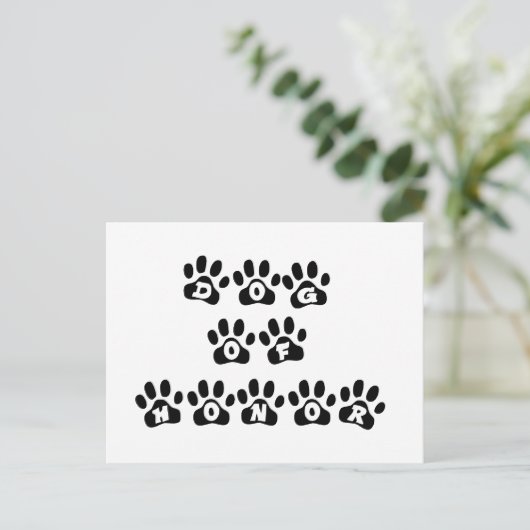 名誉の犬 ポストカード (スタンド正面)