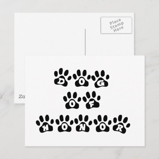 名誉の犬 ポストカード (正面/裏面)