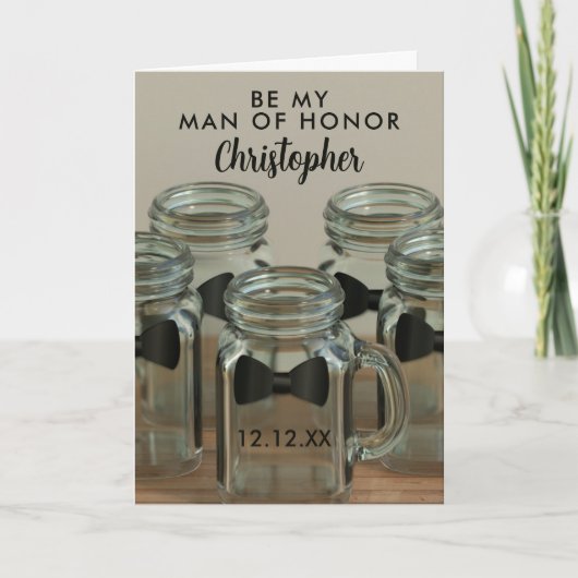 名誉の男に俺を選んで　プロポーズカード 招待状 (正面)