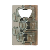 名誉の男性サンクレジットカードボトルオープナー クレジットカード栓抜き (正面)