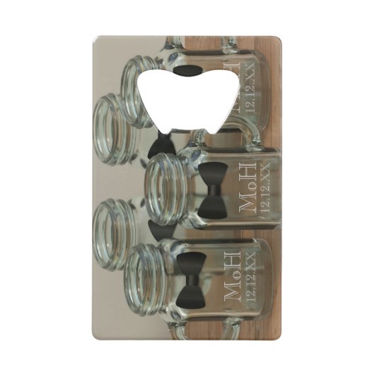 名誉の男性サンクレジットカードボトルオープナー クレジットカード栓抜き (正面)