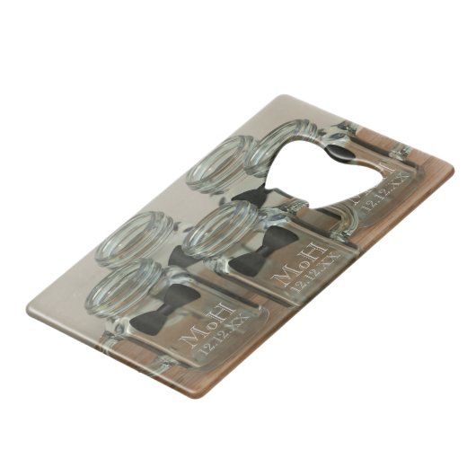 名誉の男性サンクレジットカードボトルオープナー クレジットカード栓抜き (正面アングル)