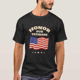名誉の私たちの退役軍人引用文退役軍人日陸軍米国販売 Tシャツ