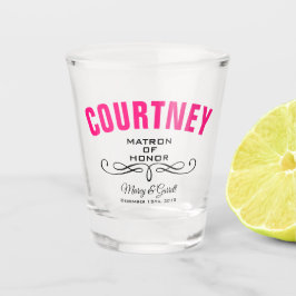 名誉の結婚披露宴のマトロンはガラスを撃った ショットグラス