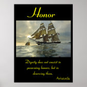 名誉は無限の視野に立つ海 ポスター (正面)