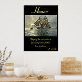 名誉は無限の視野に立つ海 ポスター (キッチン)