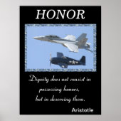 名誉は軍隊の精神を通じて燃えはっきりした上がる ポスター (正面)