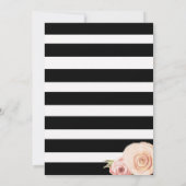 名誉を与えることを用いるヴィンテージの花のブライダルシャワーの招待 招待状 (裏面)