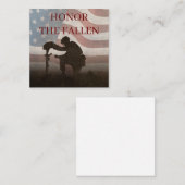 名誉を与え落ちたる ノートカード (正面/裏面)