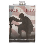 名誉を与え落ちたる フラスク (正面)