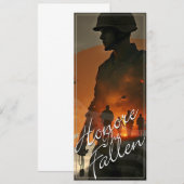 名誉を守落ちたる – 彼らの犠牲を忘れない (正面/裏面)