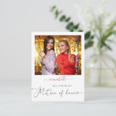 名誉エレガント提シンプル案の写真マトロン ポストカード (スタンド正面)