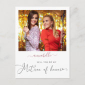 名誉エレガント提シンプル案の写真マトロン ポストカード (正面)