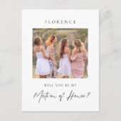 名誉カスタム提案の写真マトロン ポストカード (正面)