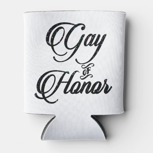 名誉ゲイバー |ブライダルパーティカスタム記念 缶クーラー (正面)