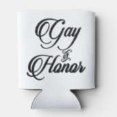 名誉ゲイバー |ブライダルパーティカスタム記念 缶クーラー (裏面)