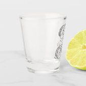 名誉ゲイ |シルバーブライダルパーティカスタムキープサケ ショットグラス (左)