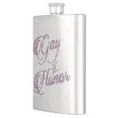 名誉ゲイ | ブルーピンクグラデーションパープルキープサケ フラスク (左)