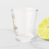 名誉ゲイ |金ゴールドカスタムブライダルパーティ ショットグラス (右)