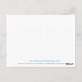 名誉シカゴハートとストライプフォーエバー・カード ポストカード (裏面)