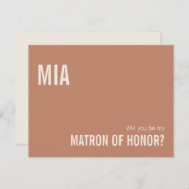 名誉シンプル提案のダスティテラコッタマトロン ノートカード