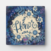 名誉ハート感動的フローラブかわいらしルー フォトプラーク (正面)