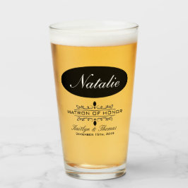 名誉パーソナライズされた婚宴ガラスのマトロン タンブラーグラス