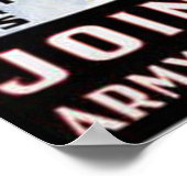 名誉ヴィンテージ募集ポスターを支持 ポスター (角)