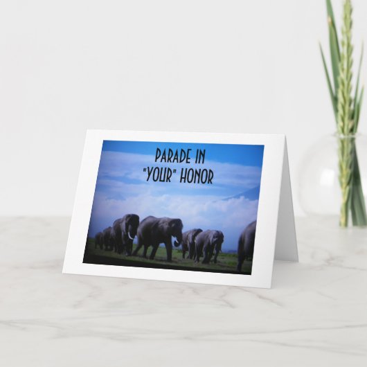「名誉卒業」でパレード カード (正面)