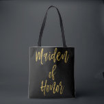 名誉女子金ゴールド結婚バッグ トートバッグ<br><div class="desc">Maiden of Honorの金ゴールド結婚のバッグは、目的地の結婚結婚式に旅行するための完璧なバッグである。</div>