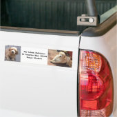 名誉学生より頭が切れる バンパーステッカー (トラック上)