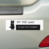 名誉学生 バンパーステッカー (車上)