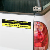 名誉学生 バンパーステッカー (トラック上)