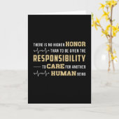 名誉救急医療隊員が救急救急EMS EMTに適合おもしろい カード (黄色い花)