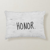 名誉文字オン樺の木ツリーアクセント枕 アクセントクッション (正面)