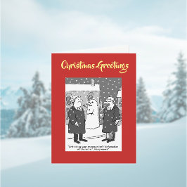 名誉毀損キャラクター法的QRコードクリスマスカード シーズンカード