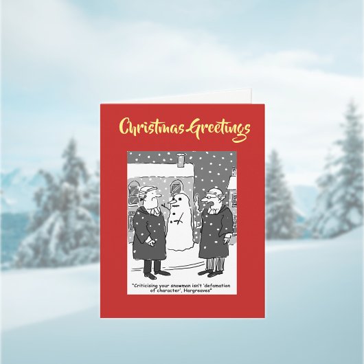 名誉毀損キャラクター法的QRコードクリスマスカード シーズンカード