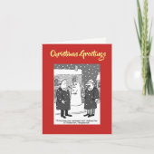 名誉毀損キャラクター法的QRコードクリスマスカード シーズンカード (正面)