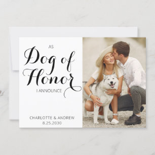 名誉犬のたった今結婚しました結婚発表 セーブザデート