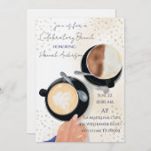 名誉祝賀ブランチラテ2招待状 招待状 (正面/裏面)