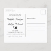 名誉素朴の犬の予算結婚式の日付を保存 (裏面)