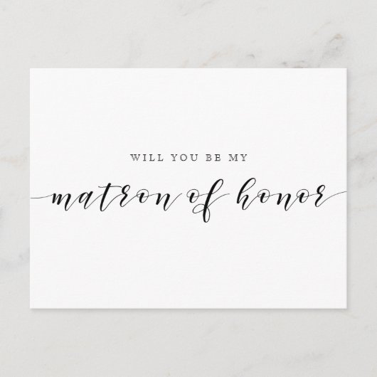 名誉素朴の結婚末裔 インビテーションポストカード (正面)