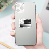 名誉覚えメモリアルデー愛国的デザイン おもしろい シール (スマートフォン)