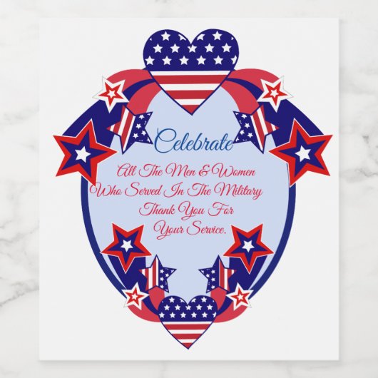 名誉軍隊 ワインラベル (シングルラベル)