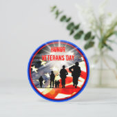 名誉退役軍人の日5.25 x 5.25招待状円 招待状 (スタンド正面)